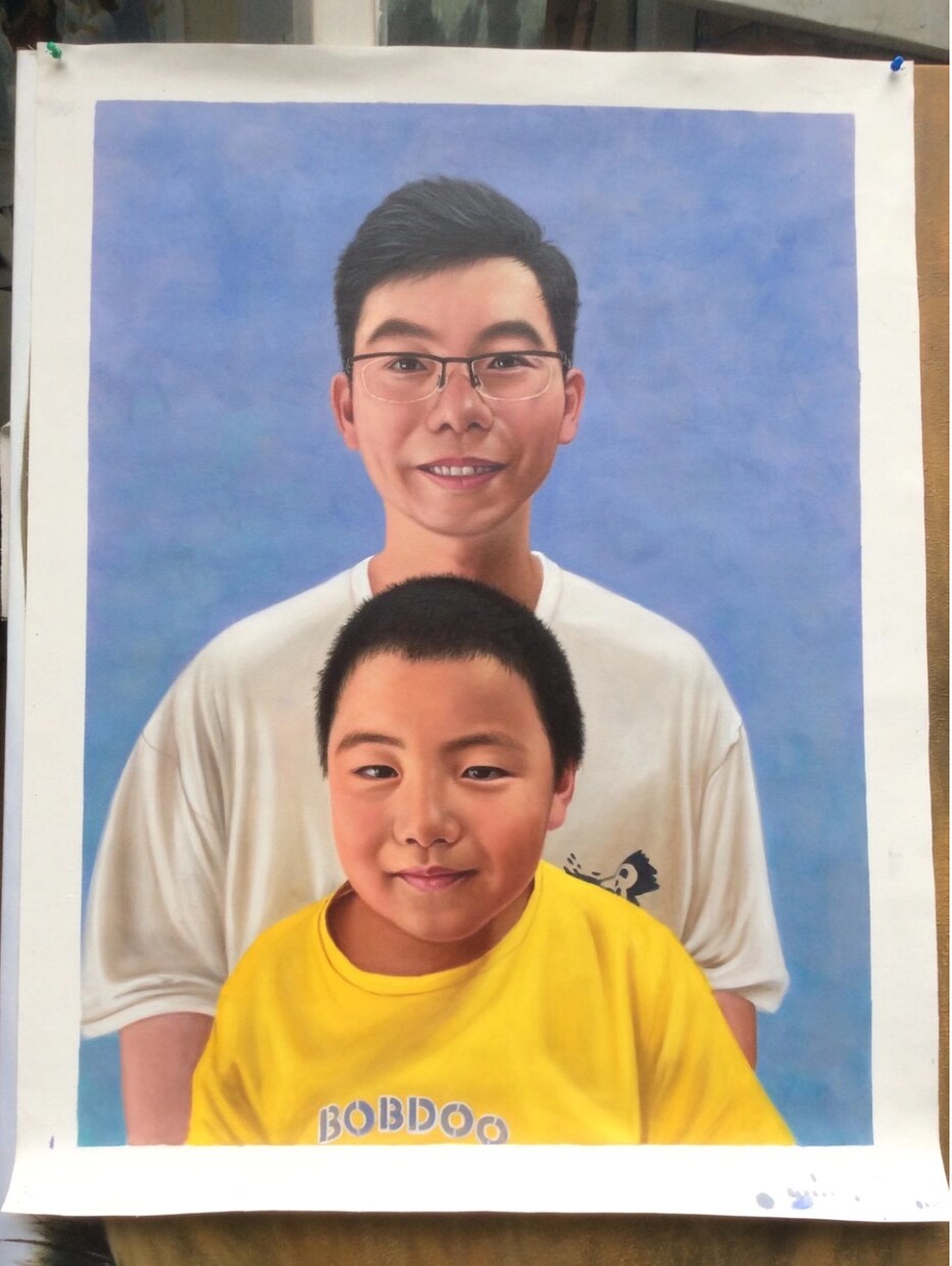 中国深圳大芬絵画村の画家に肖像画描いてもらいます 〜「世界で一番ゴッホを描いた男」たちが書くあなたの肖像画〜 イメージ10