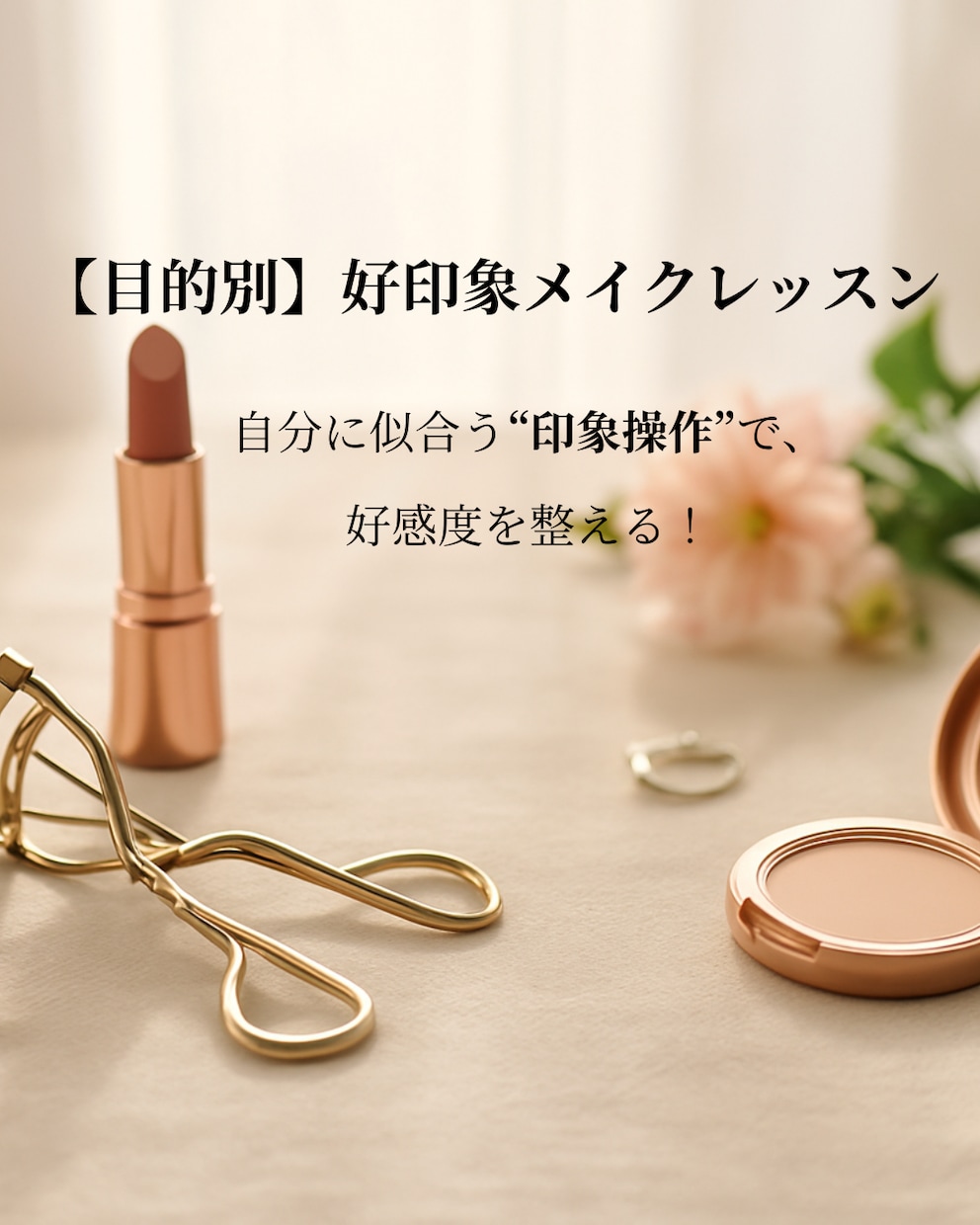 目的別！好印象メイクレッスンします 婚活・就活・お受験対応！印象で損しないメイク術 イメージ1