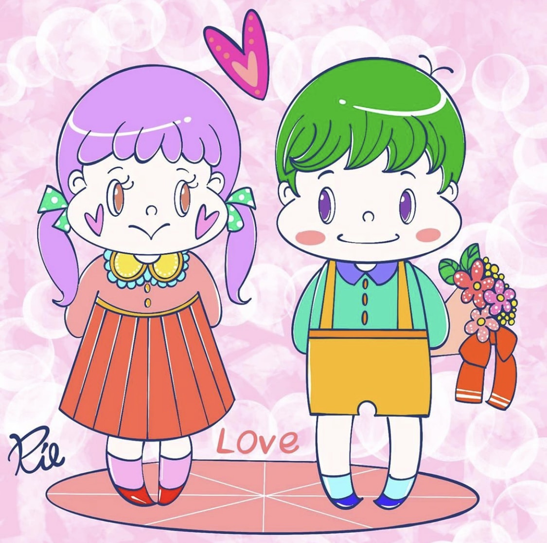 ポップでカラフルなアイコンを描きます パッと目を引く印象的なアイコンです♪ イメージ5