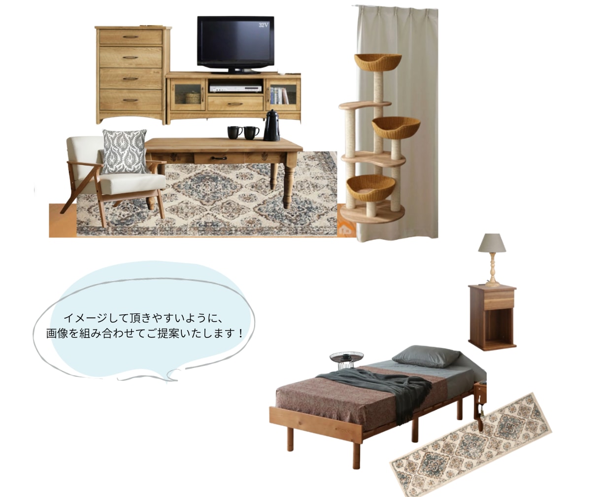 賃貸物件でもオシャレな空間にするお手伝いをします 急な引っ越し、模様替え…どうしたら良いか分からなくなった時に イメージ7