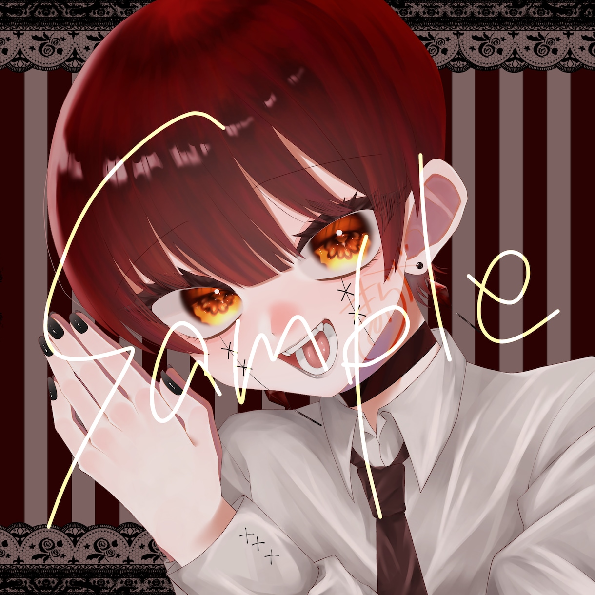 SNSアイコンにぴったり！かわいいイラスト描きます 顔が可愛い男の子女の子お描きします！ イメージ7