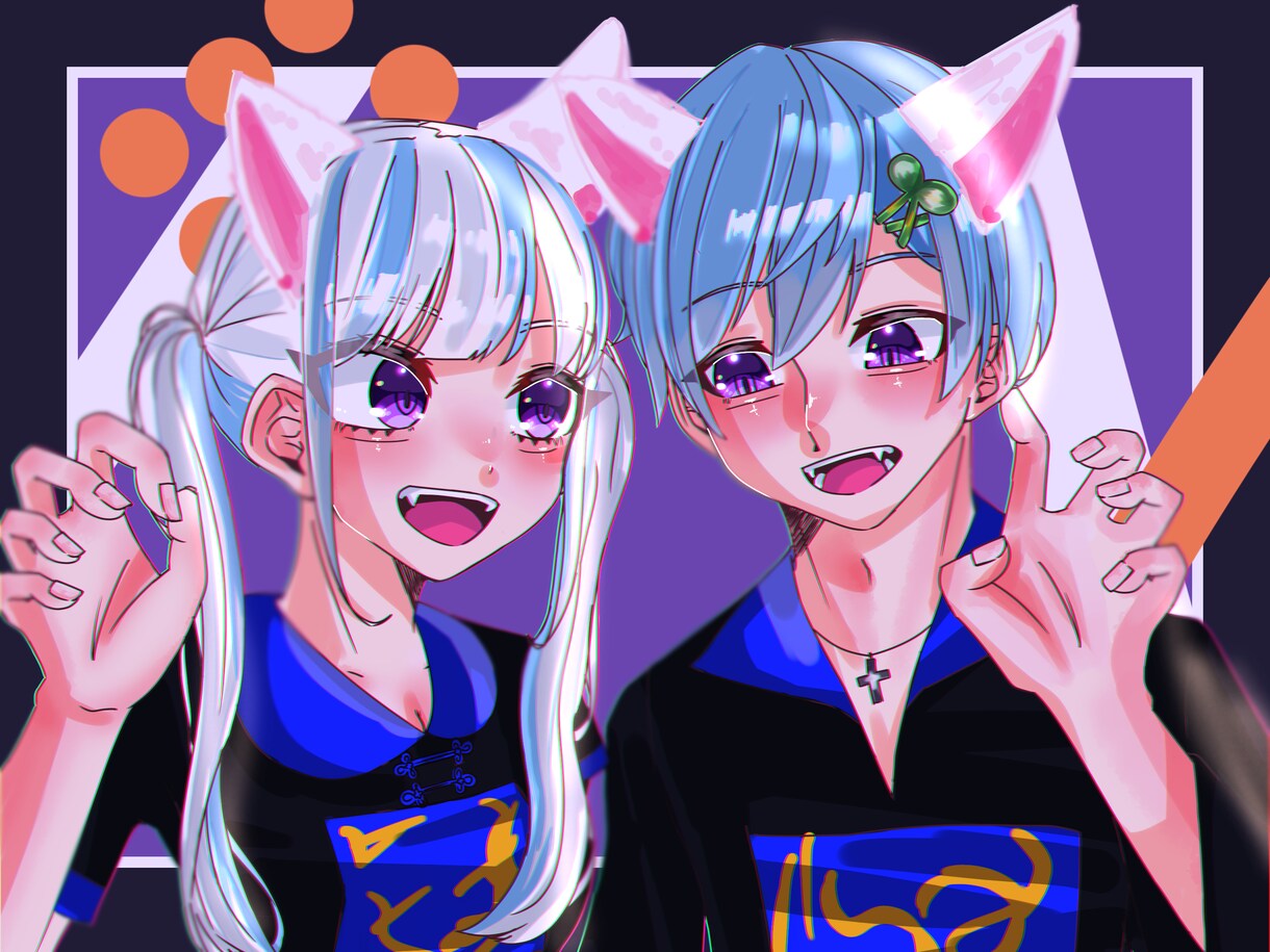 通常イラスト、デフォルメ、ドットなどを描きます イラストオーダー、ご要望にお合わせしたイラスト承ります イメージ1