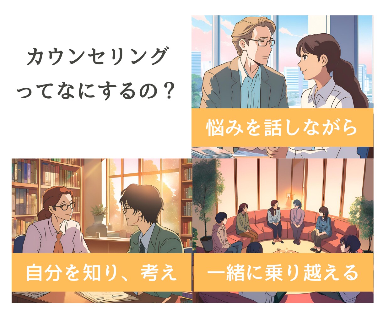 お悩み解決を初回限定価格で行っています 2つの心理カウンセリング資格保持者が行います。 イメージ1