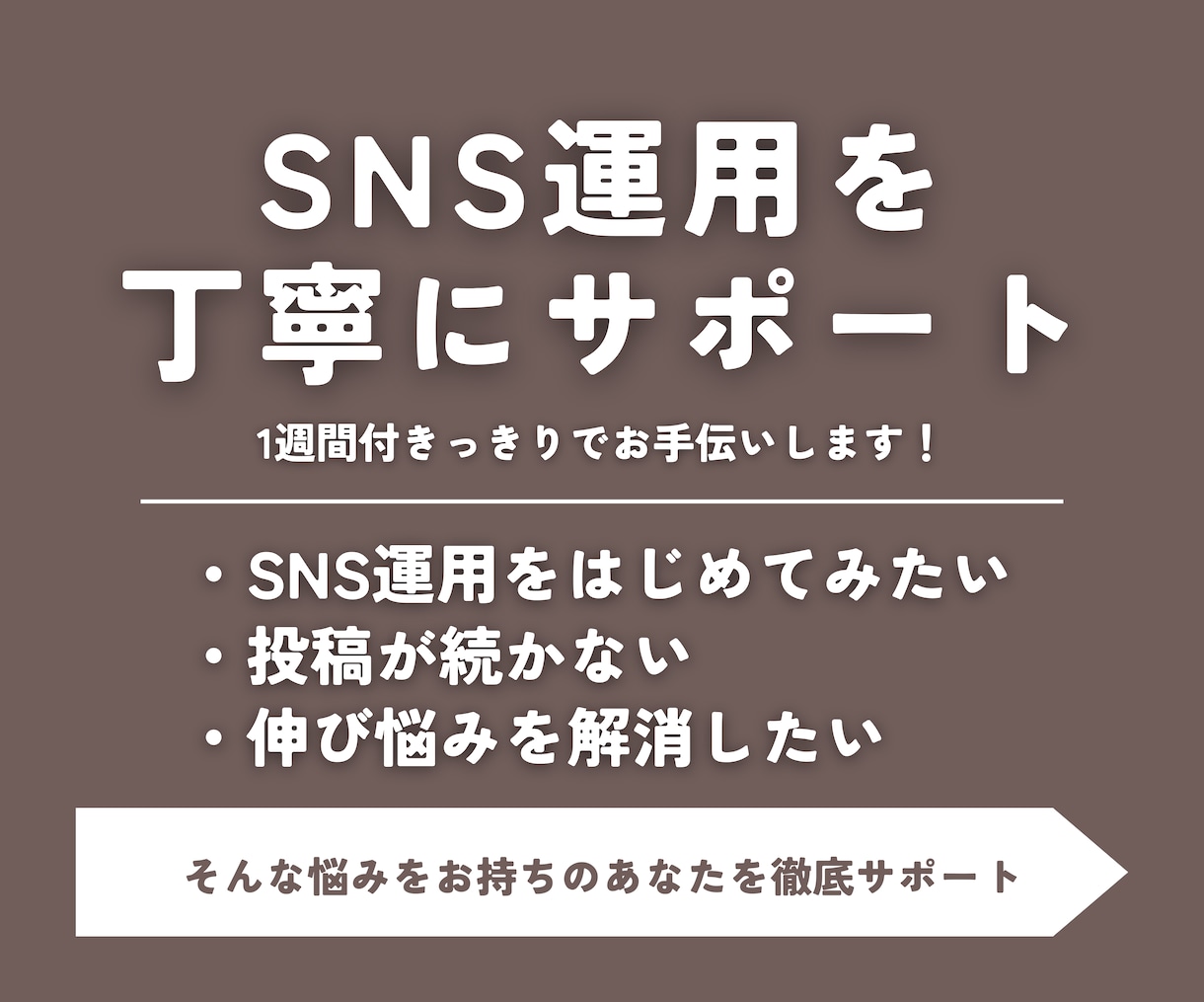 SNS初心者｜1週間の伴走で運用をサポートします 1週間でSNSの土台を整えます！設計〜投稿改善までサポート◎ イメージ2