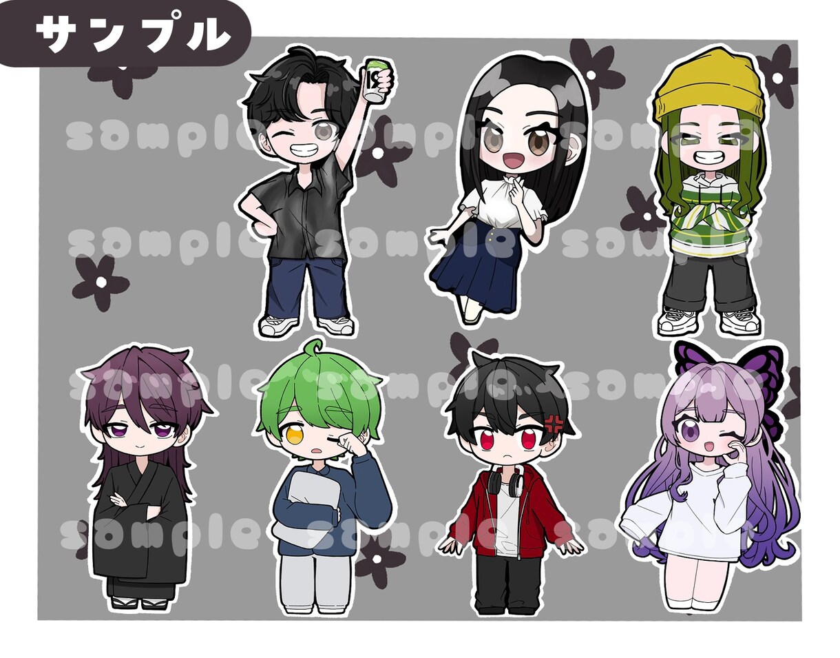 商用利用可！とにかく安く早く、ミニキャラ描きます あなたの活動のお手伝いします！ イメージ8