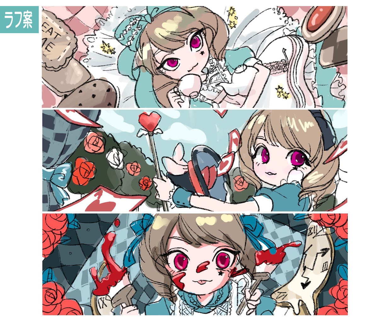 デフォルメキャラのヘッダー制作します ポップで可愛いミニキャラを描きます イメージ3