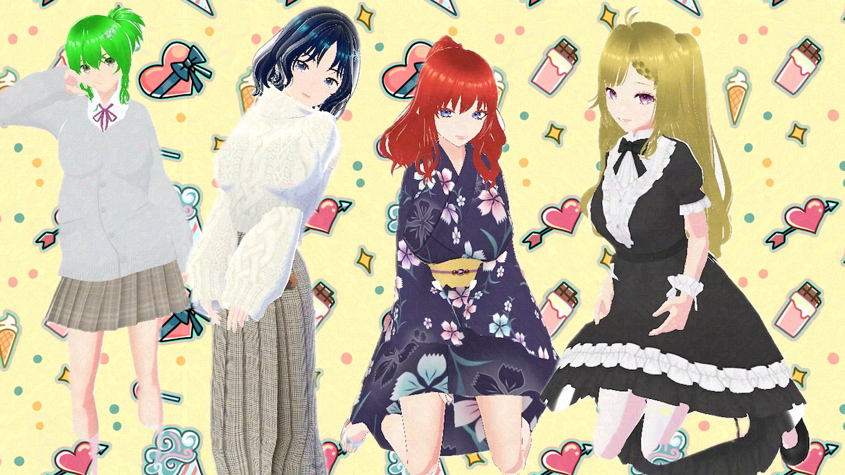 完成品VRoidキャラクター汎用を渡します まずはこのキャラクターでやってみてはദ്ദി ˃ ᵕ ˂ ) イメージ1