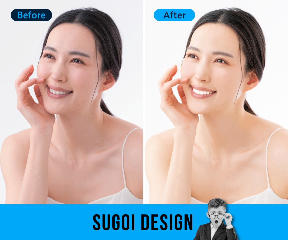 Photoshopでの画像修正・レタッチ承ります プロのデザイナーがご要望に合わせて画像を修正いたします イメージ4