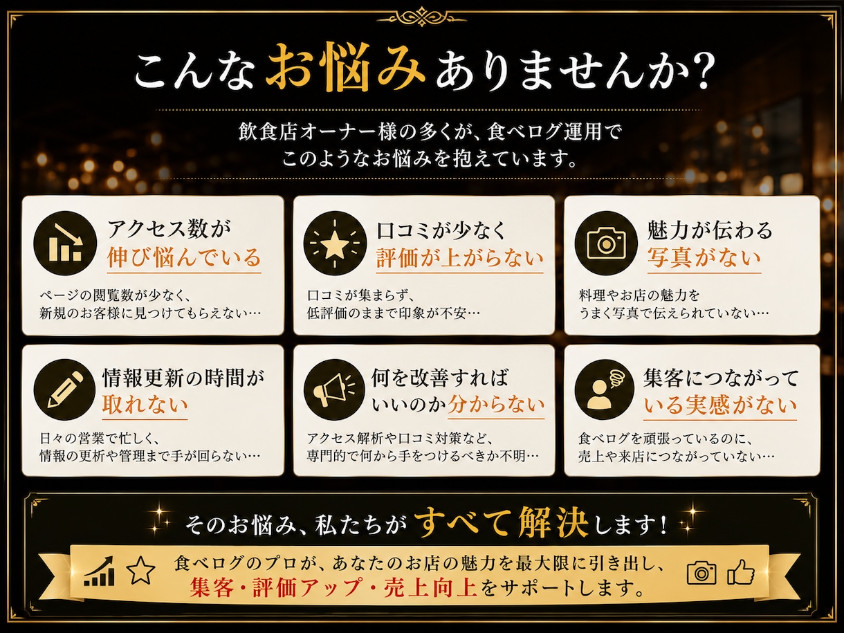 食べログの口コミ増加・順位上昇のお手伝いします ⭐️日本人からの最適なワードを含む対策で上位表示→来店数増加 イメージ8