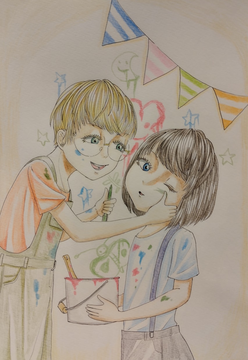 味わいのある手描きイラスト作成します ウェルカムボード、似顔絵、インテリア等用途に合ったイラスト イメージ1