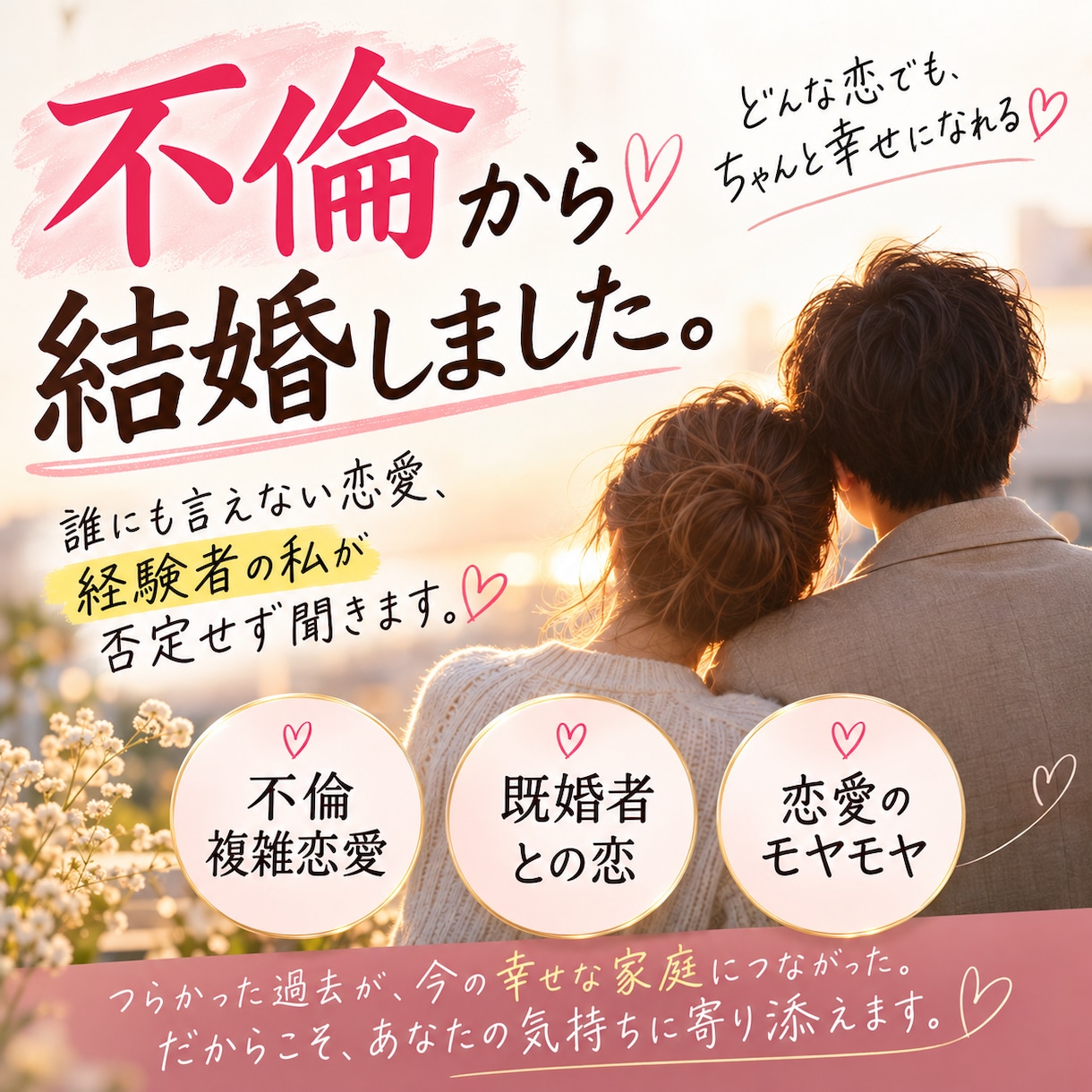 不倫から結婚した私が恋愛相談にのります 「誰にも言えない恋愛、経験者だから否定しません」 イメージ1