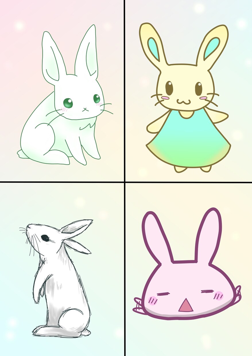 ちょっとしたウサギキャラ描きます 個人的にトップ画像や挿絵に使いたい方向けです イメージ2