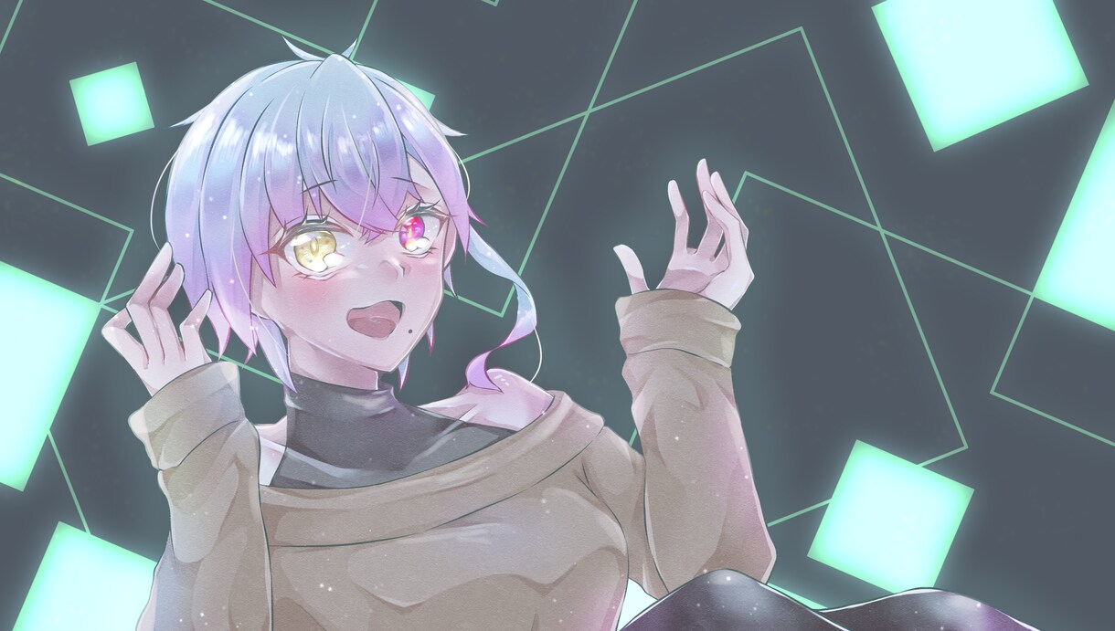 動画サムネイルや1枚絵など！イラストを描きます 動画用やグッズなど、等身・ミニキャラ問わずご相談ください！ イメージ10