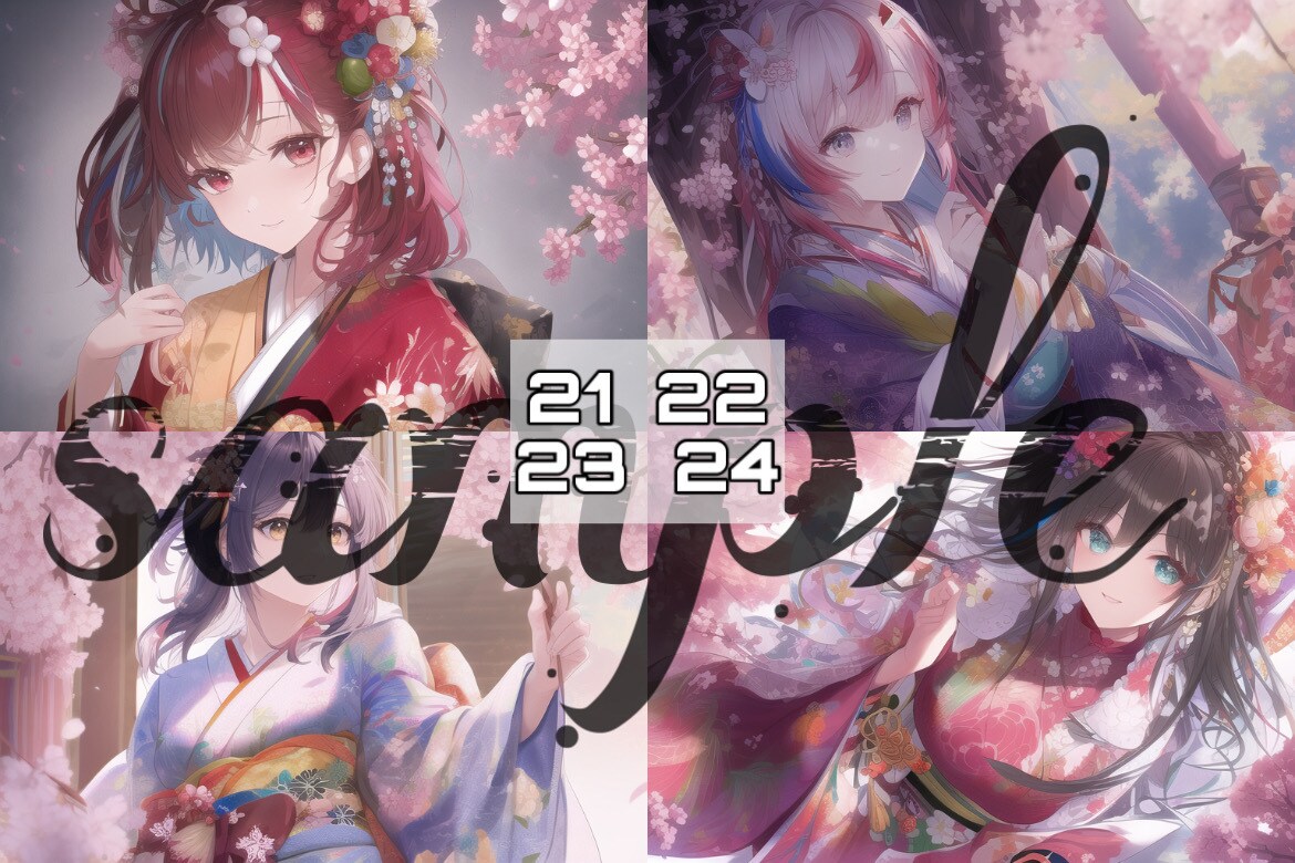 和服少女　既成イラスト販売します 格安イラスト販売します！商用利用料金込みでこのお値段！ イメージ7