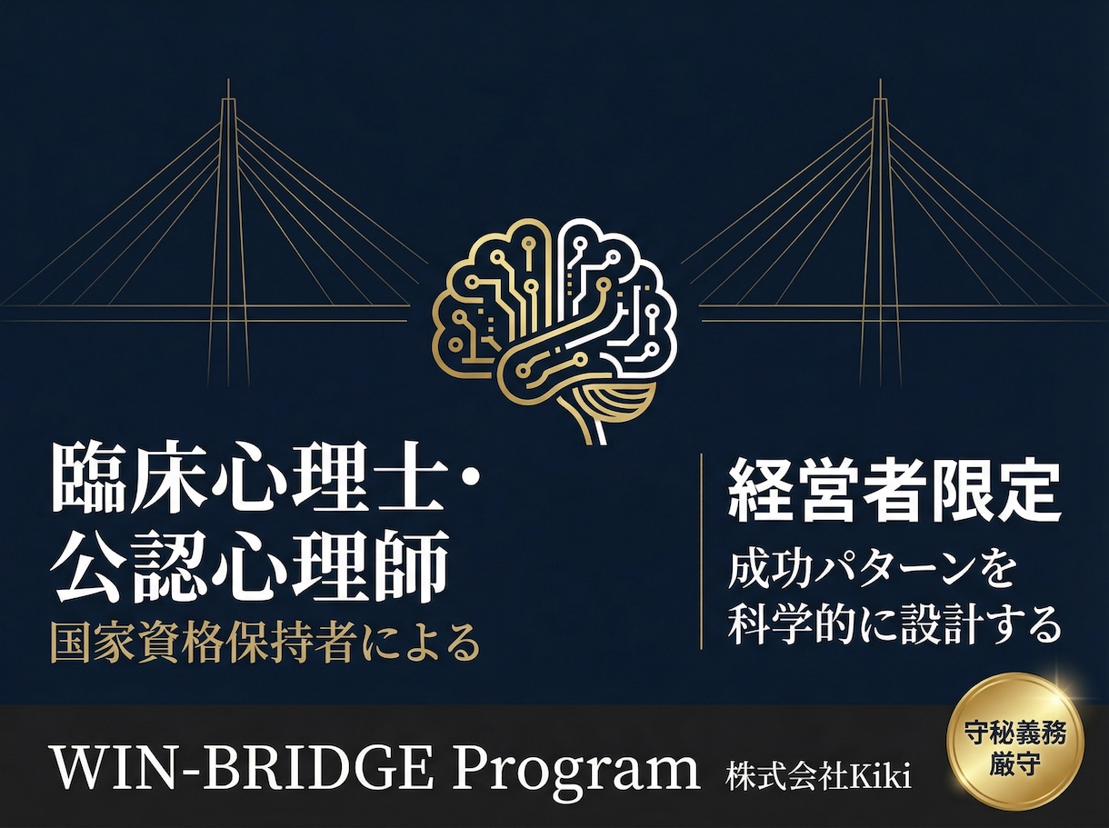 臨床心理士が科学的アセスメントで強みを分析します 経営者の成功パターンを、科学的に設計する。 イメージ1