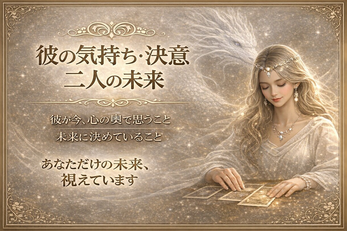 彼の気持ち・決意と二人の未来を音声でお届けします 彼が本当に思っていること、視えています イメージ1