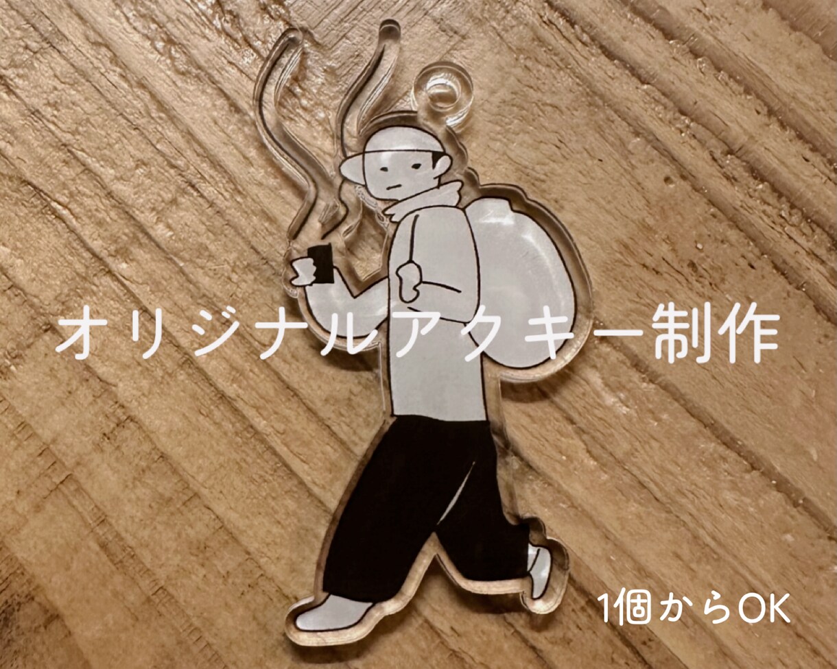 オリジナルのアクリルキーホルダーを制作します オリジナルグッズを制作できます！1個から大量制作までOK イメージ1
