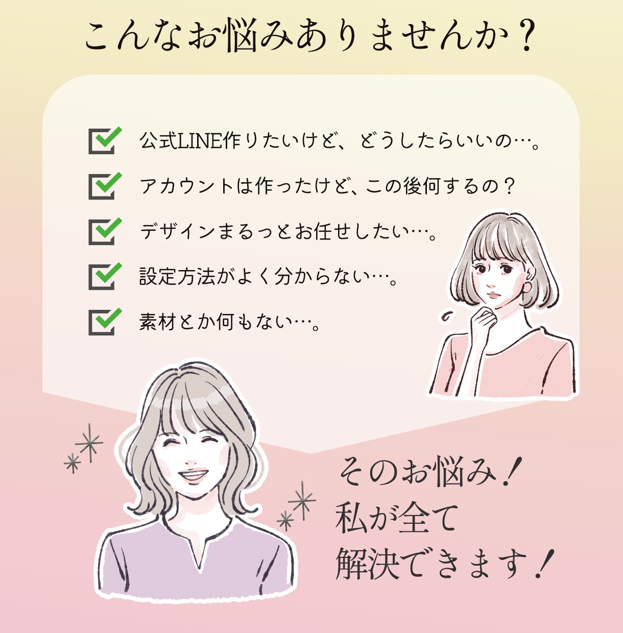 LINE公式アカウント設定から運用まで対応します 運用開始できる状態でお渡し！サポート付きで初心者も安心です◎ イメージ2