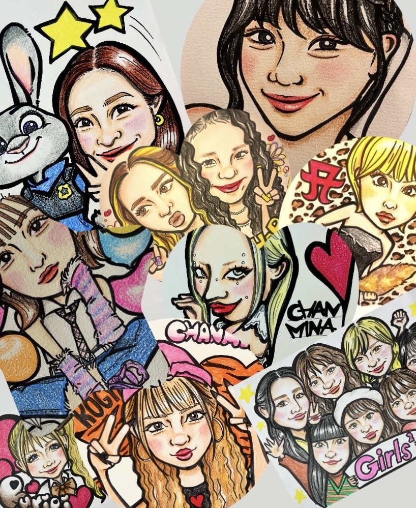 ポップで可愛い似顔絵描きます 記念日・誕生日・プレゼントに◎ イメージ4