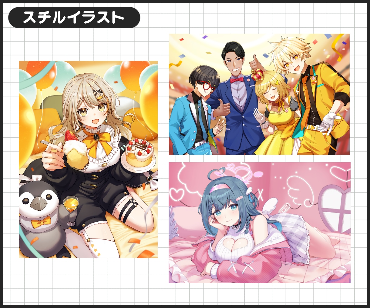 商用・グッズOK！キャラクターイラスト承ります SDキャラ・立ち絵・一枚絵・歌ってみた・MVお任せください！ イメージ9