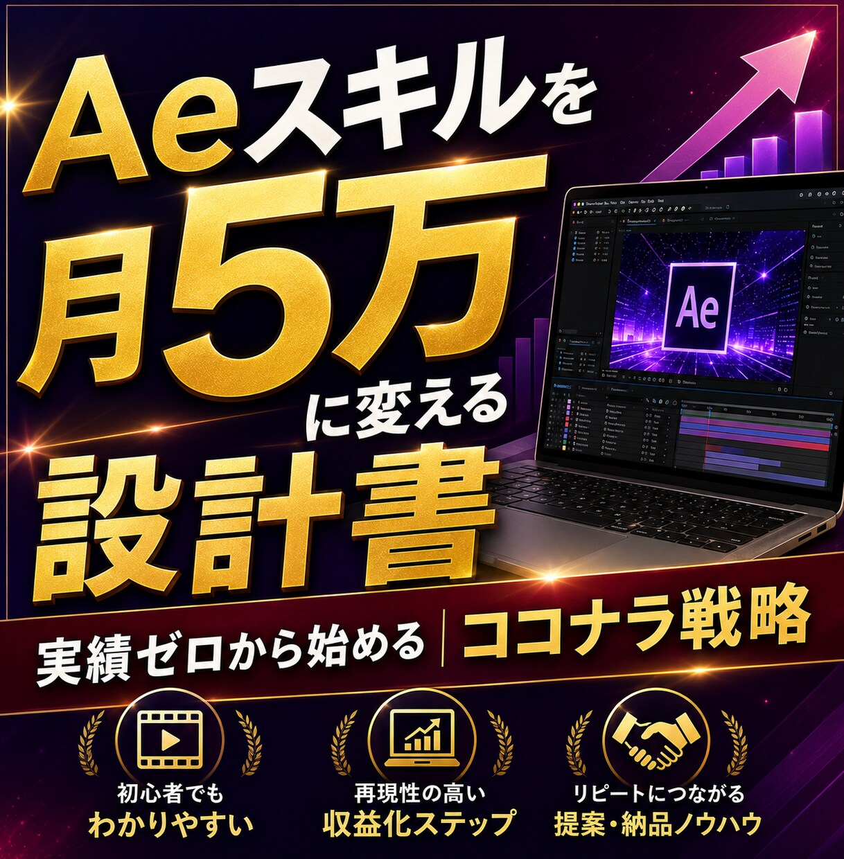 Aeスキルを月5万に変える！ココナラ戦略を伝えます 実績ゼロから1ヶ月でプラチナランクに！総売上1,000万！ イメージ1