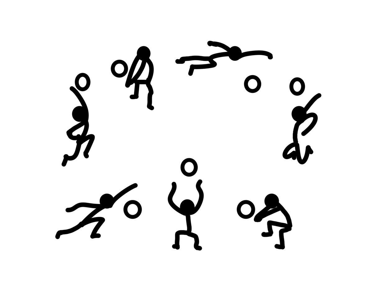シンプルシルエットで躍動感のある人物描きます あなたの好きなことは何ですか？ イメージ2