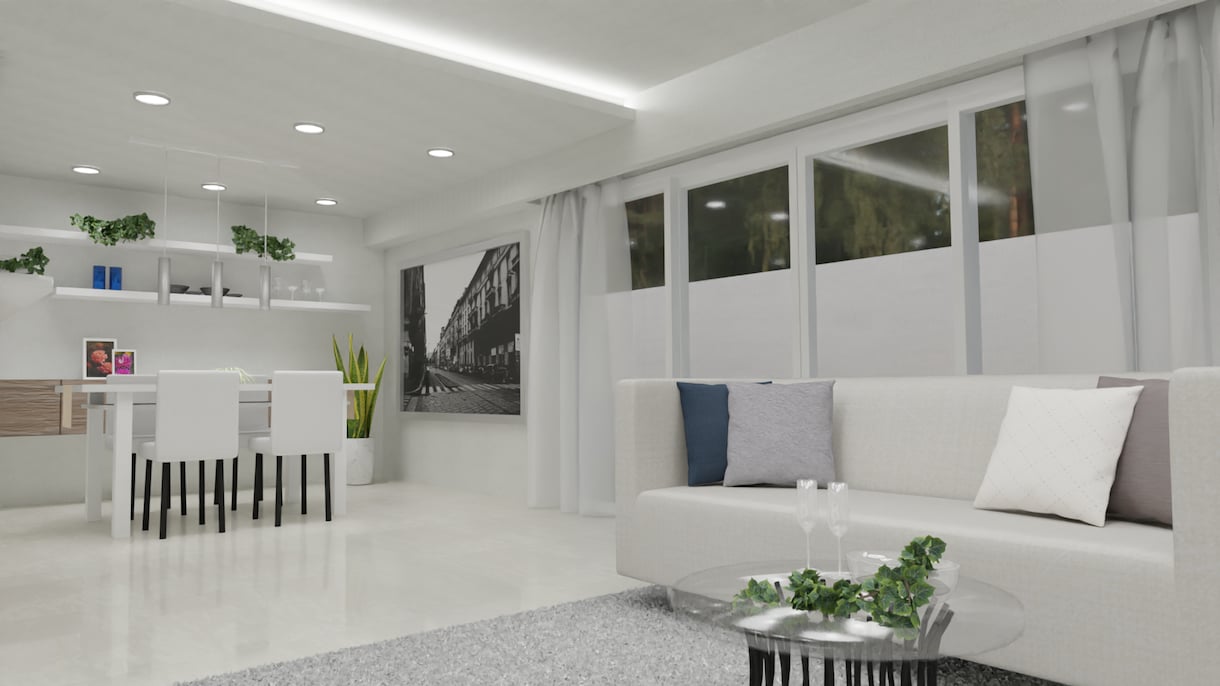 間取りからお部屋の3D内装イメージを作成します 注文住宅・リフォームの計画を3Dでお手伝いします！ イメージ3