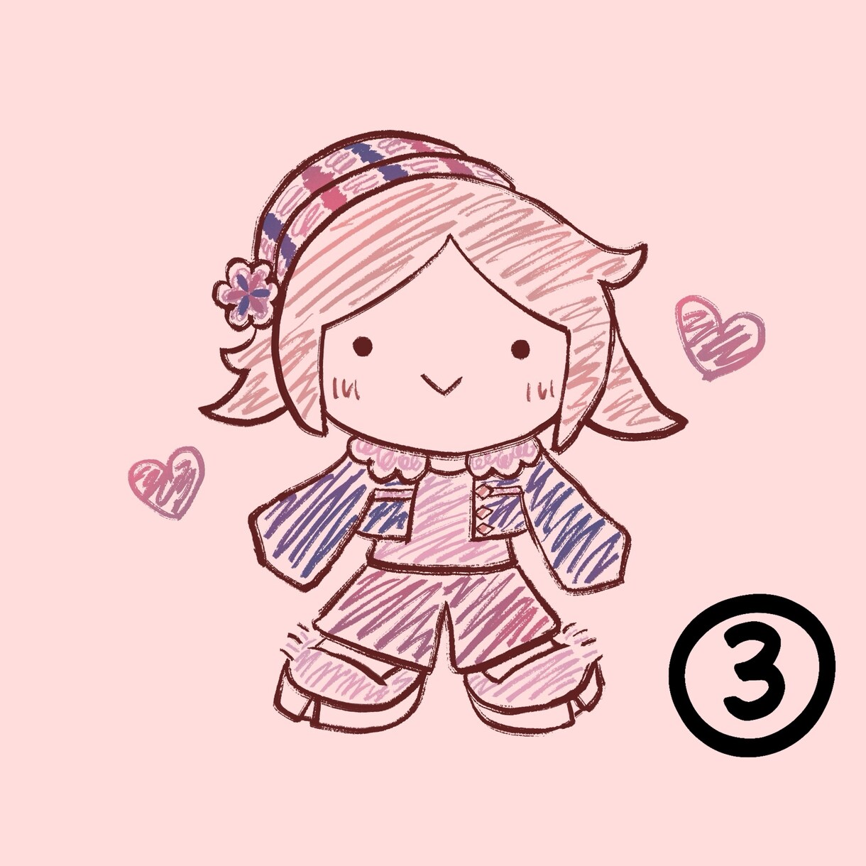 ラフなタッチでキャラアイコンを描きます アイコンから温かみを感じさせてみよう イメージ3