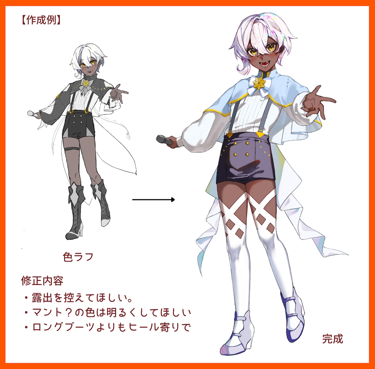 表情差分付き！立ち絵作成いたします アイコンや上半身のみのイラスト作成も可能 イメージ4