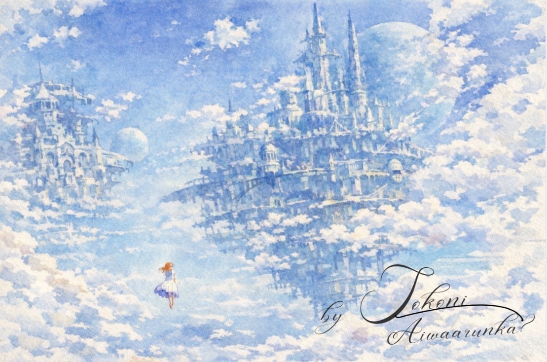 壮大なファンタジー・ノスタルジックアート作成します 商用利用可！幻想的な世界観を背景とイラスト一枚絵で表情します イメージ1