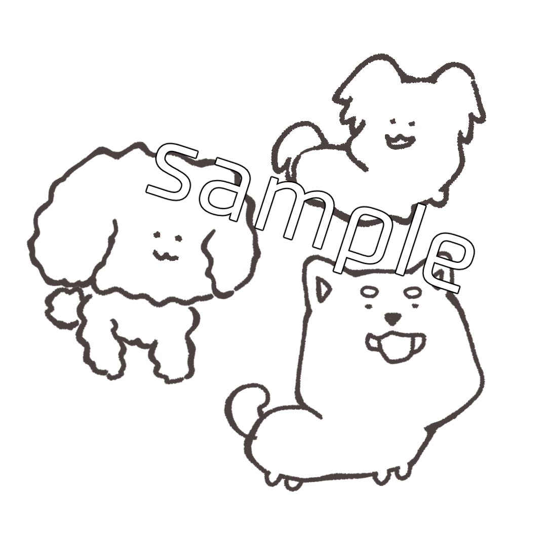 シンプルかわいい♪モノクロどうぶつイラスト描きます セットで半額！SNS・広告・ブログ なんにでも使える イメージ2