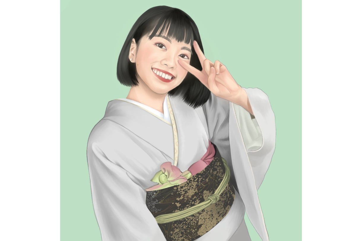 華やかで繊細な似顔絵かきます 手描きならではの高級感を低コストで提供します！ イメージ3