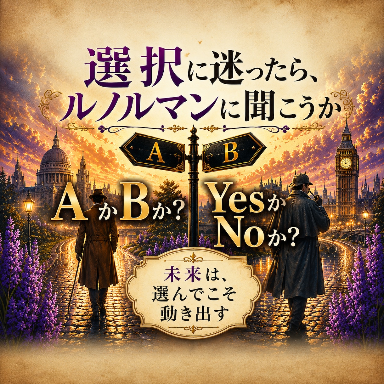 選択に迷ったら、ルノルマンで具体的な答を明示します AかBか、YesかNoか。それぞれの未来を知って最適な決断を イメージ1