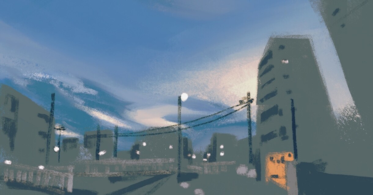 あの日の風景を描きます 写真やイメージを元に、アナログタッチで風景を描きます。 イメージ1