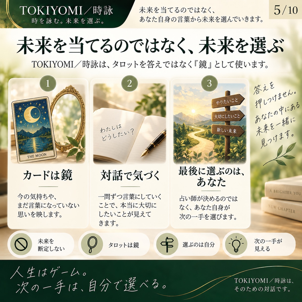 タロットで未来を深く整理するお手伝いをします 7枚のカードで、本音と次の一手を見つけます イメージ5