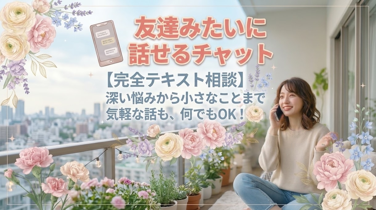 合間や移動時間に♪声出し不要！友達感覚でお話します あなた本来の魅力を覚醒させます！話すだけで何故か輝く★雑談 イメージ1