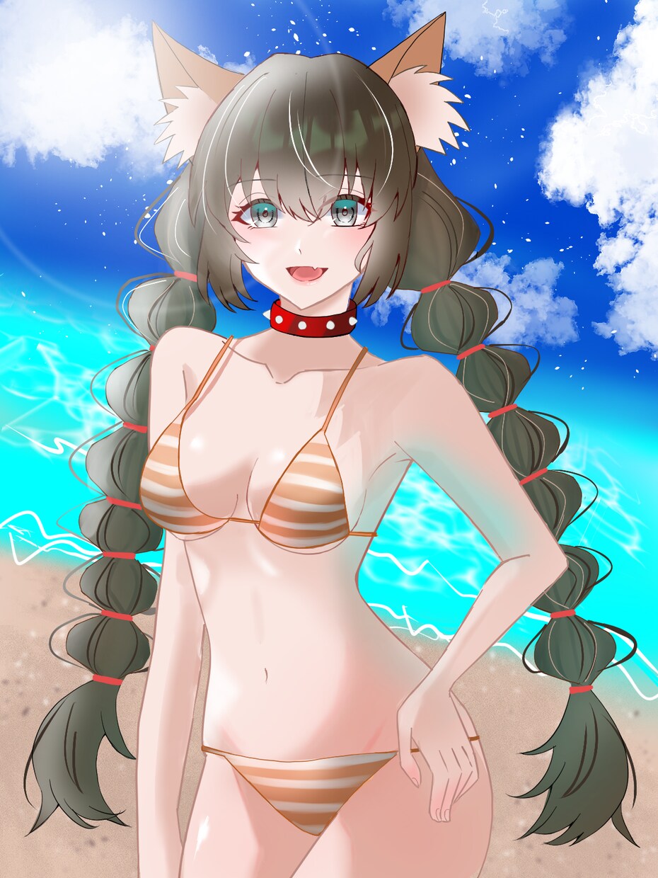 可愛い水着の女の子描きます 可愛くてセクシーな水着の女の子のイラストを作成します イメージ1