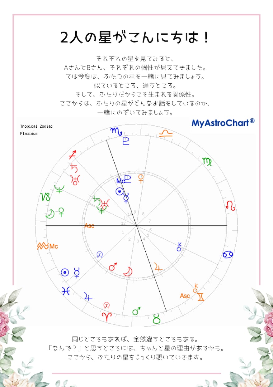 星とカードで読み解く＊ふたりの取扱説明書を作ります なんで？が愛おしさに変わる＊星とカードの相性取扱説明書PDF イメージ3