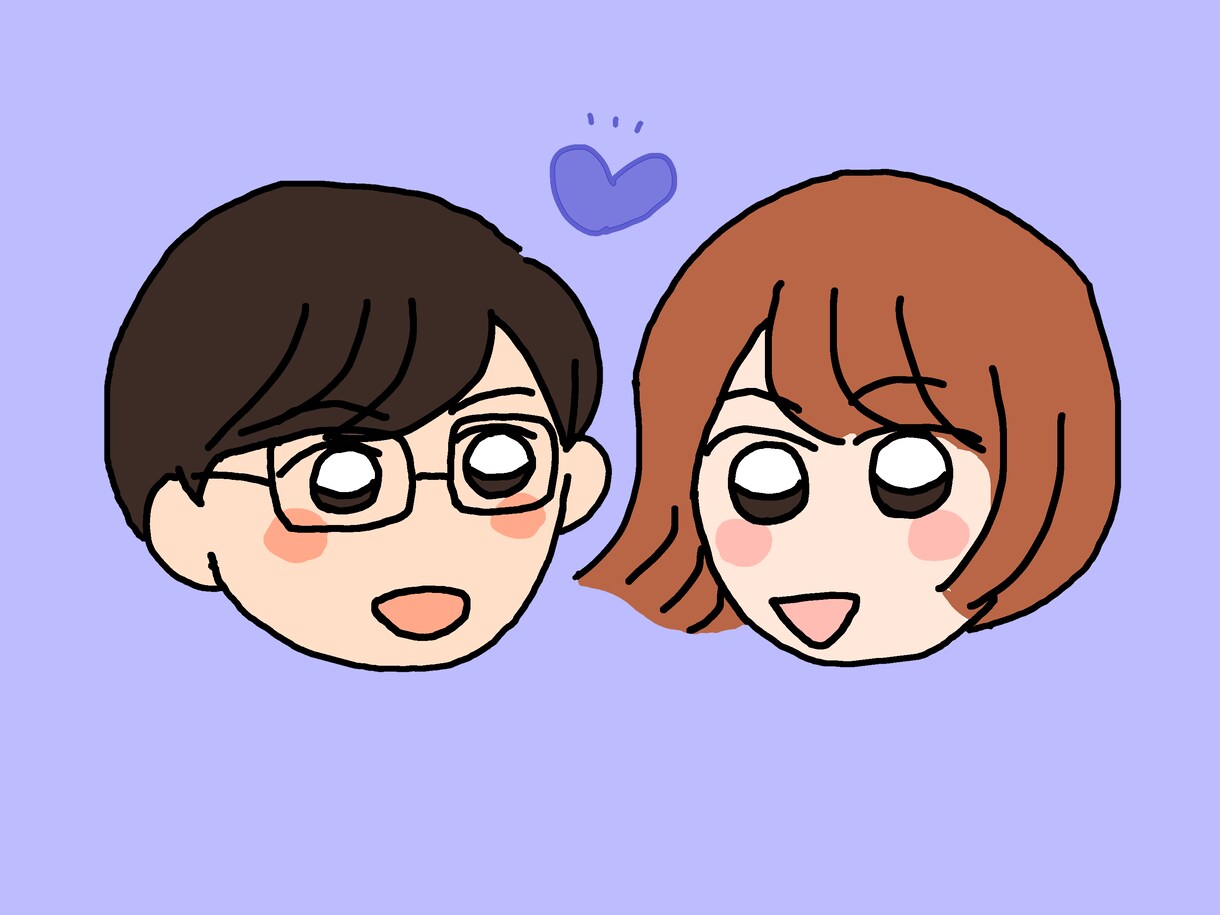 おめめキラキラ！カップルの似顔絵イラスト描きます アイコンや記念日のお祝いにぜひどうぞ！ イメージ3