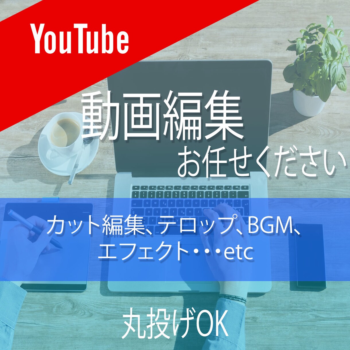 動画編集代行します あなたの動画を最安値で編集します！ イメージ1