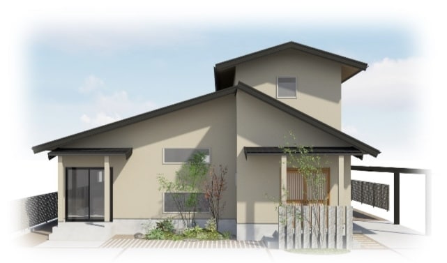3D＆フルカラーの外構図面作成します 建物パース込みでイメージしやすい図面の作成ができます！ イメージ3