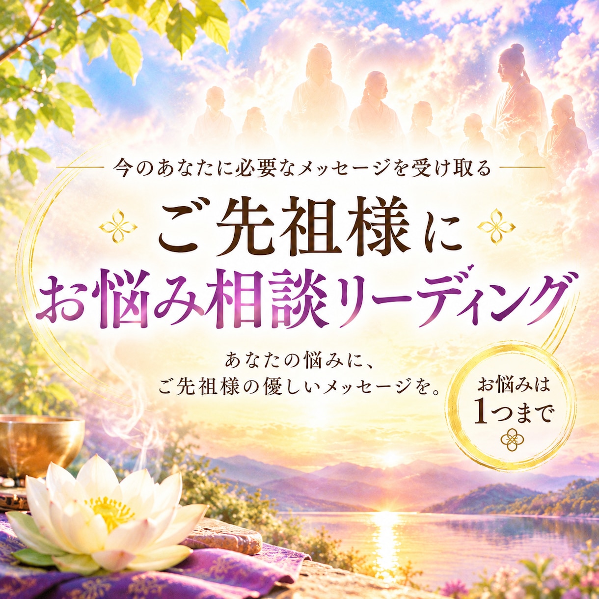 ご先祖様にお悩み相談できます あなたのお悩みをご先祖様に相談してみませんか？ イメージ1