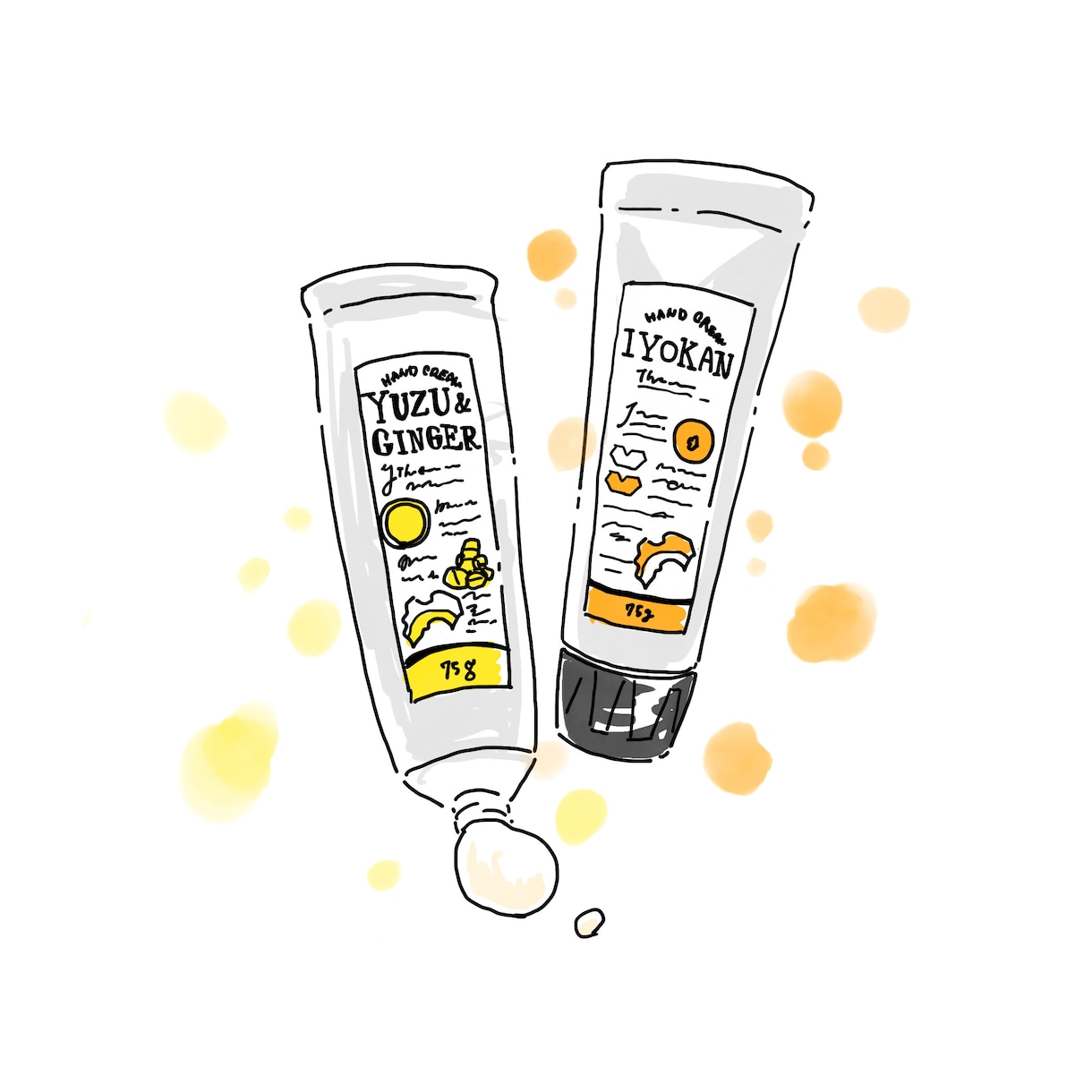 店内POPや挿絵に◎おしゃれなイラストを制作します コスメ、食べ物など幅広く対応！シンプルな水彩風イラストです。 イメージ3