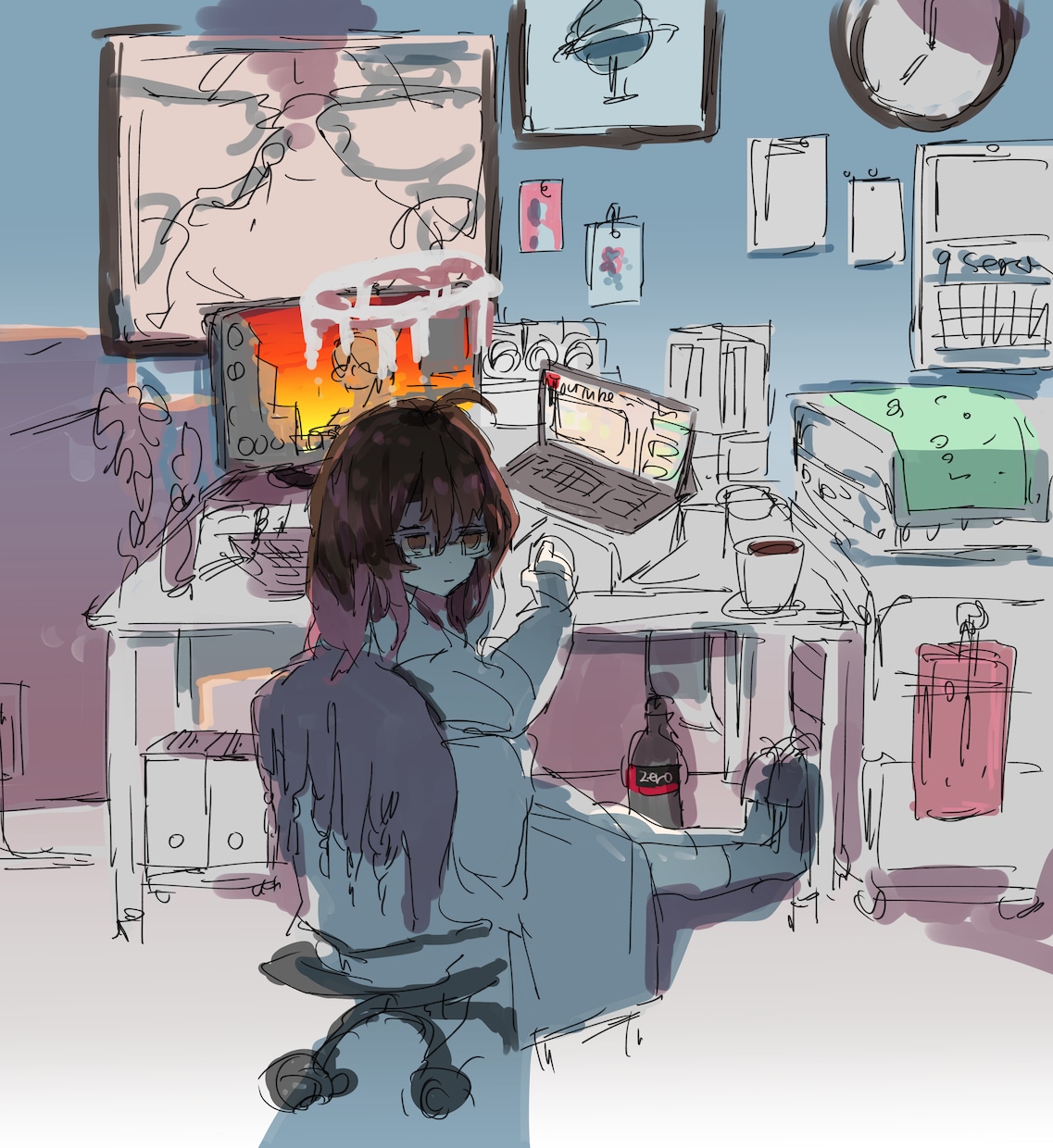 背景全込みでイラスト関係描きます 修正10回可能/動画サムネイル／企画イラストなどに イメージ3