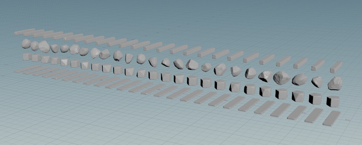 作成が手間な大量の3Dモデルを作ります 手作業だと面倒な作業をサポートします イメージ1