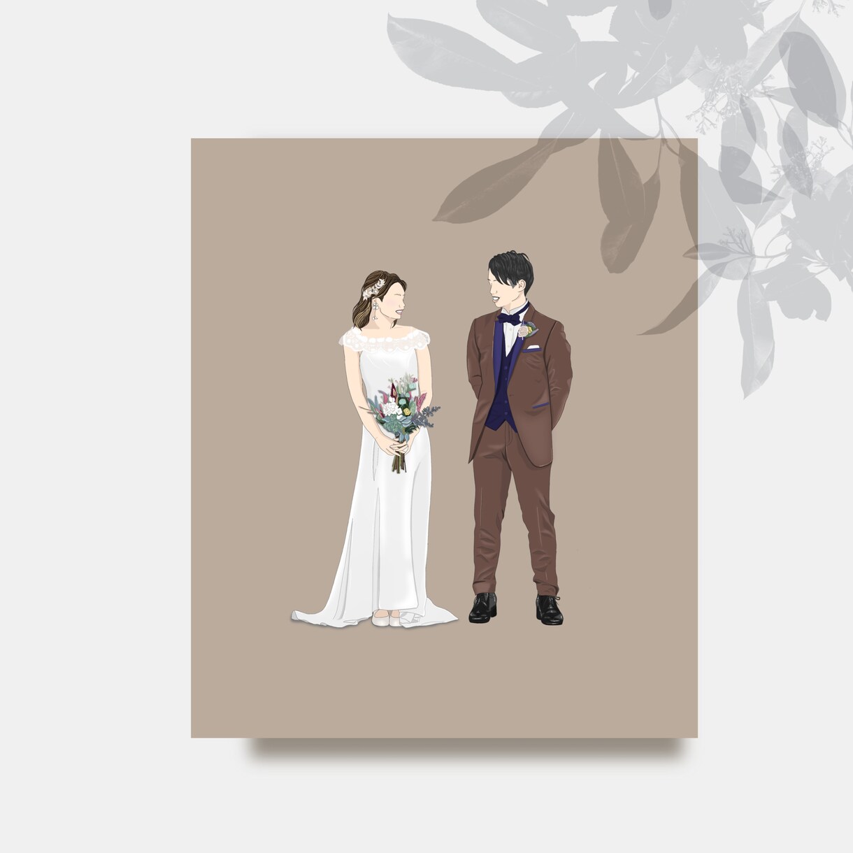 結婚式ウェルカムボード| 韓国風イラスト作成します ウェルカムボード・結婚式アイテム・記念日にも イメージ9