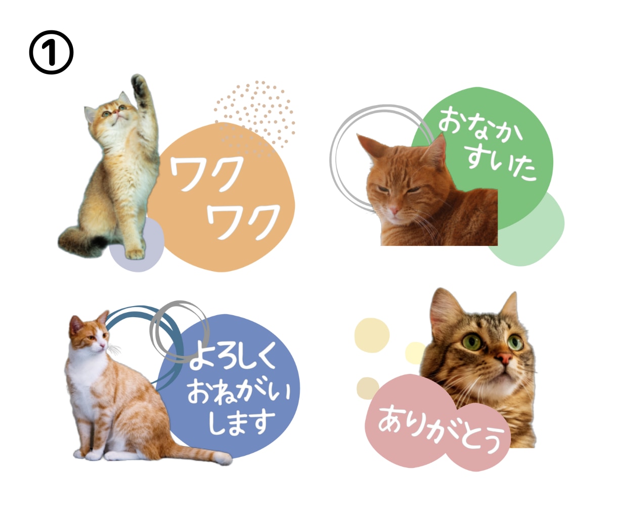 オリジナルのLINEスタンプ作ります 写真を使って毎日使いたくなるLINEスタンプ制作します♪ イメージ2
