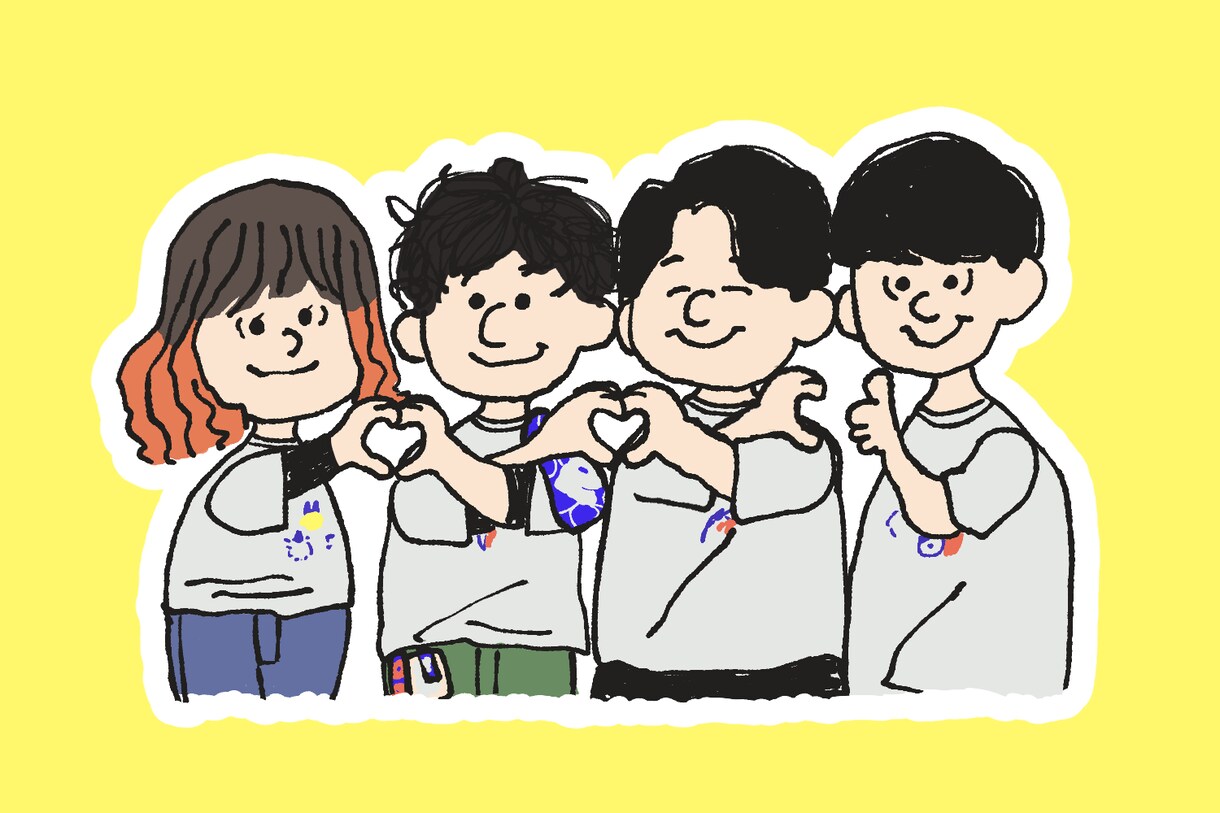 ピーナッツ風✴︎あったかい似顔絵アイコン描きます スヌーピーのようなコミック風のタッチで似顔絵を描きます イメージ3