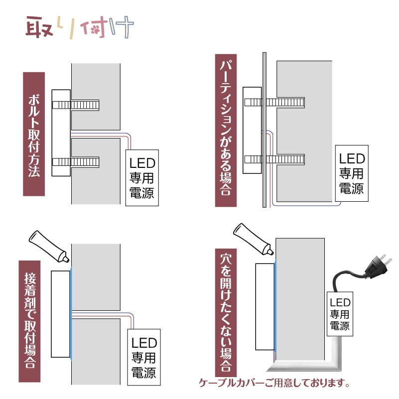 LED超薄型金属看板 表札を製作します 電飾看板 室外 ライトサイン ステンレス製 集客 イメージ9