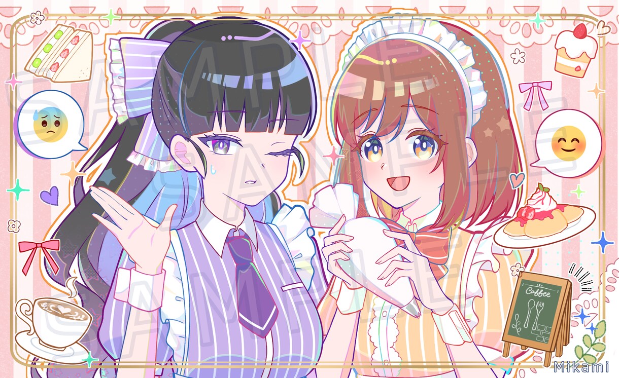 一枚絵を制作します 誕生祭、記念イラストやスチル絵にもご活用いただけます イメージ3